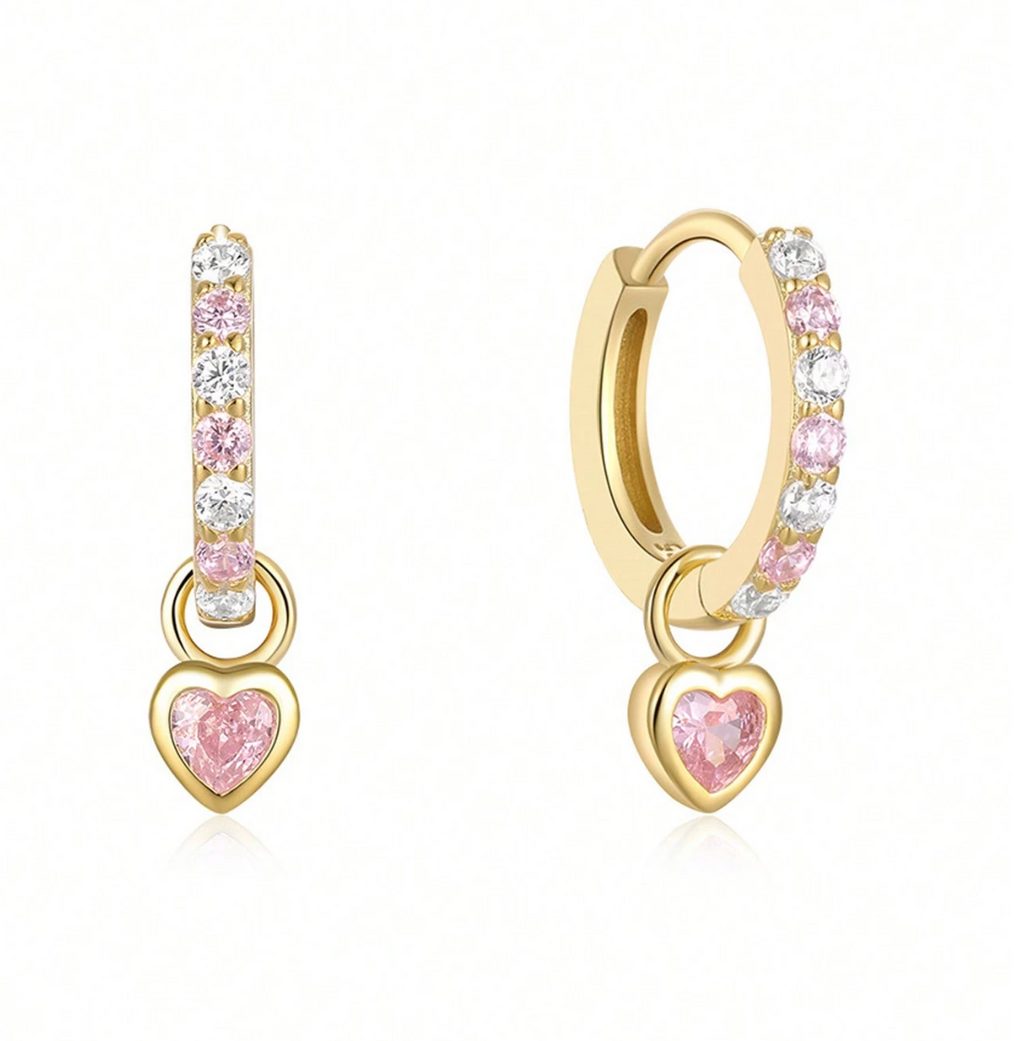 925 Silver Cubic Zirconia Dangle Earrings