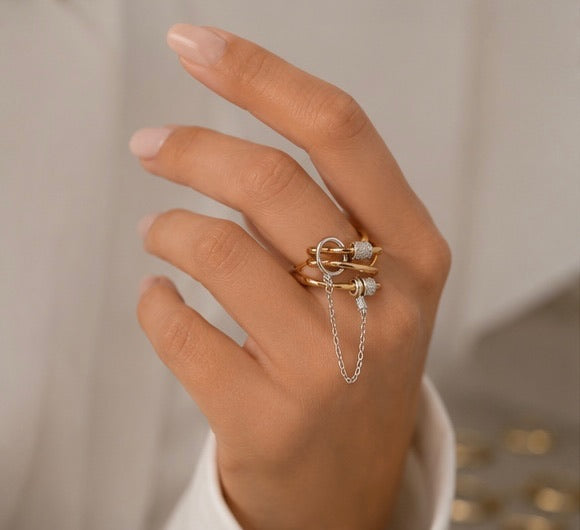Luxe Link Stack Ring