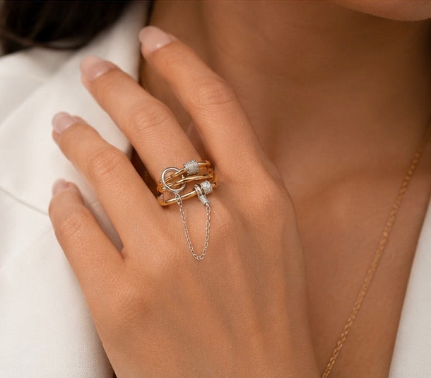 Luxe Link Stack Ring