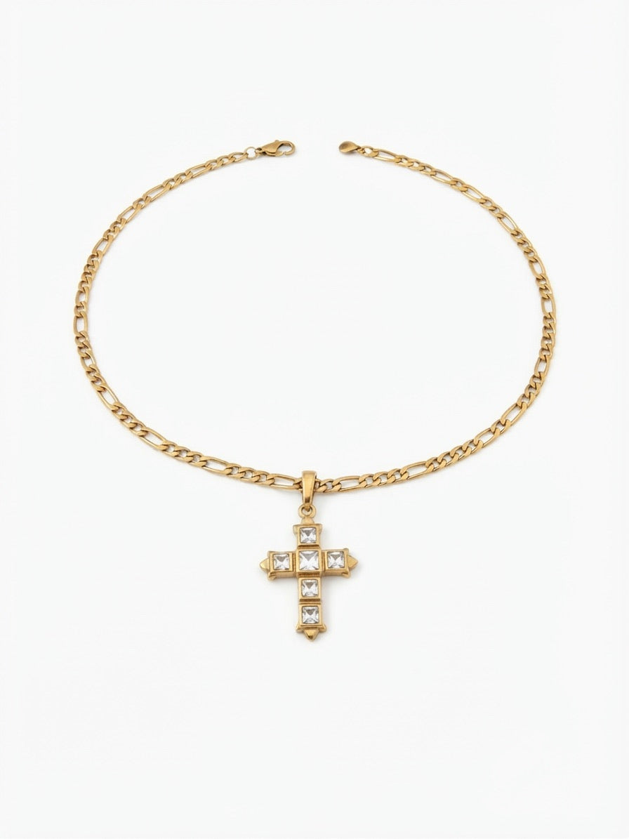 Halo Cross Necklace