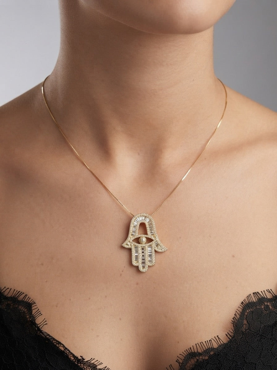 Nova Hamsa Necklace