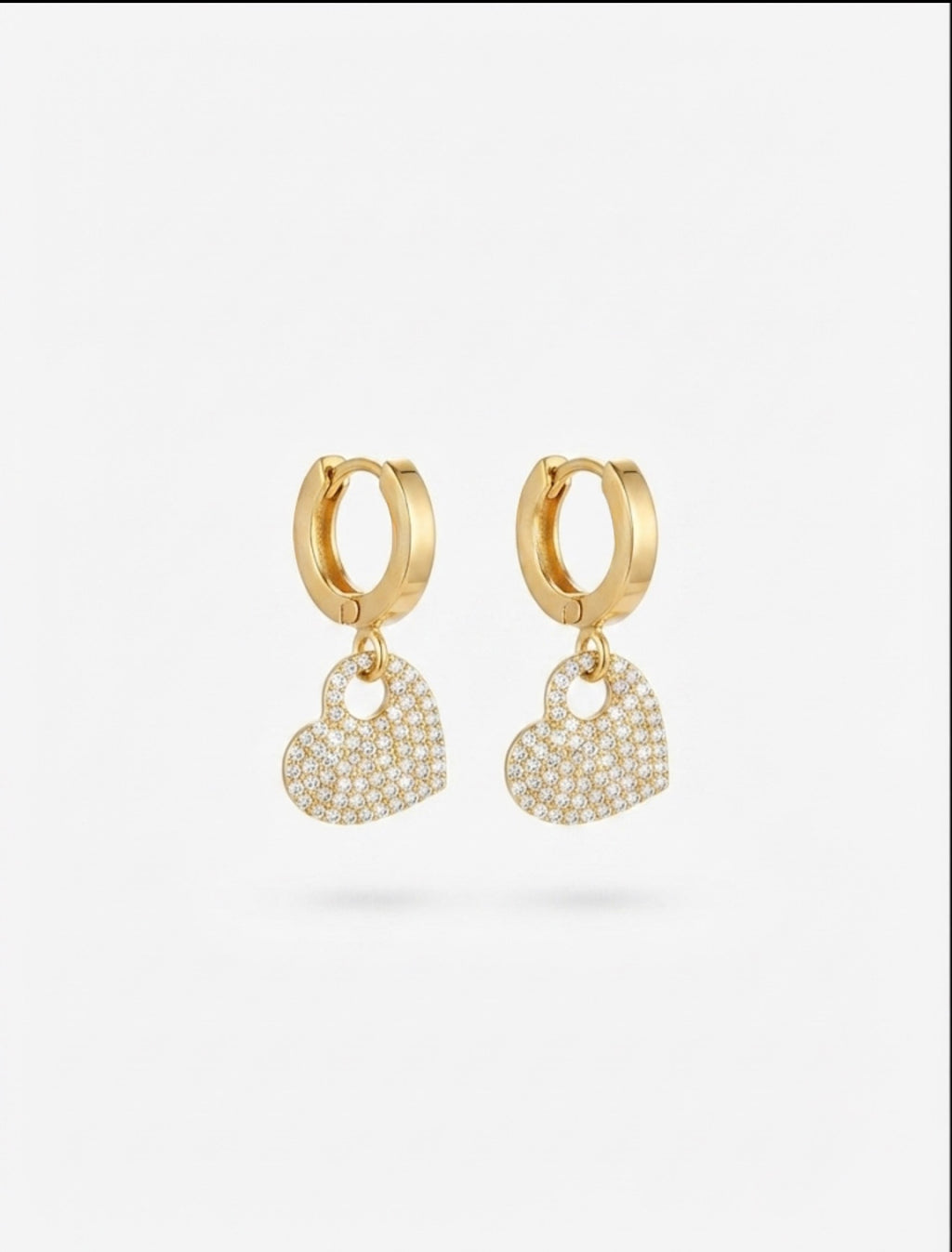 Valentina Heart Hoop Earrings