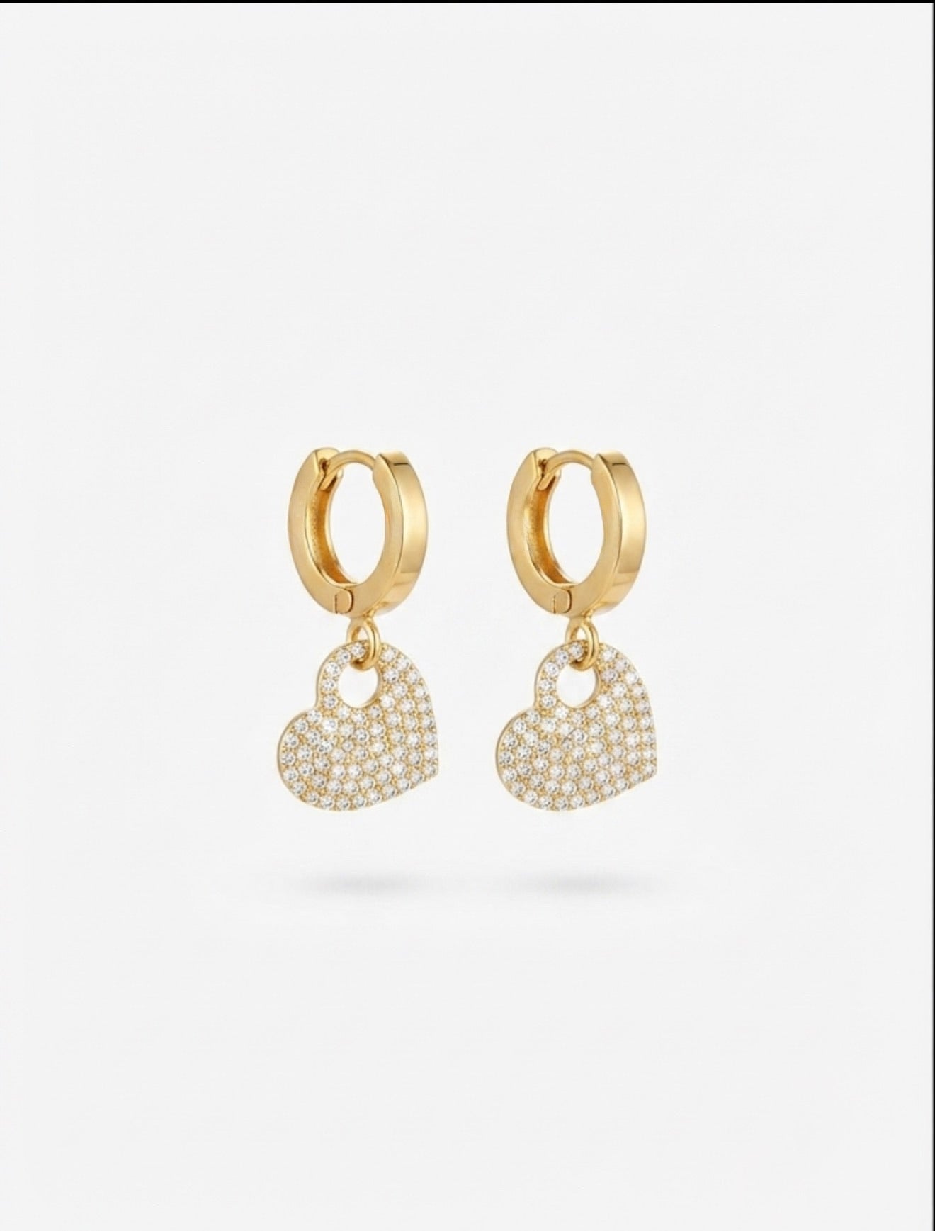 Valentina Heart Hoop Earrings
