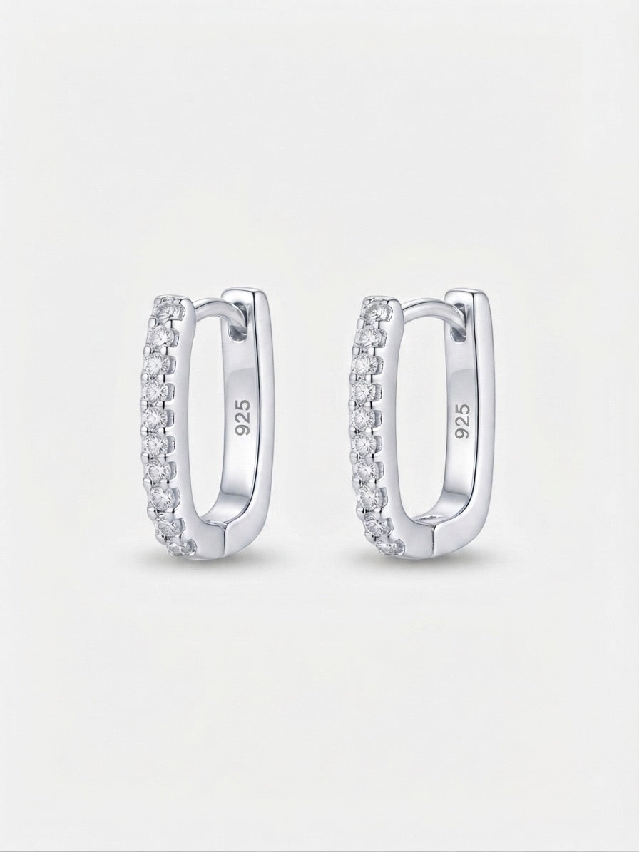 Verona Rectangle Hoop Earrings