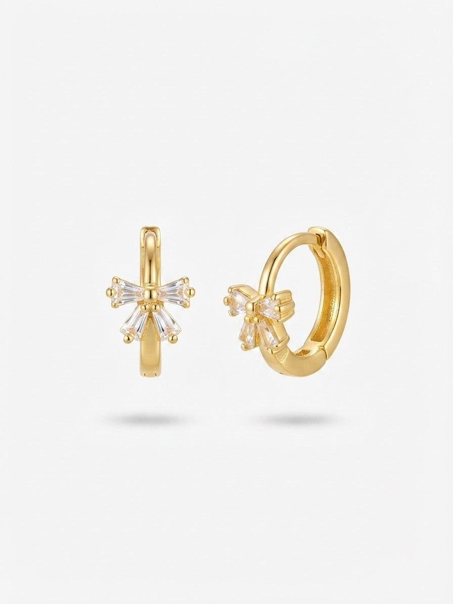 Colette Bow Hoop Earrings