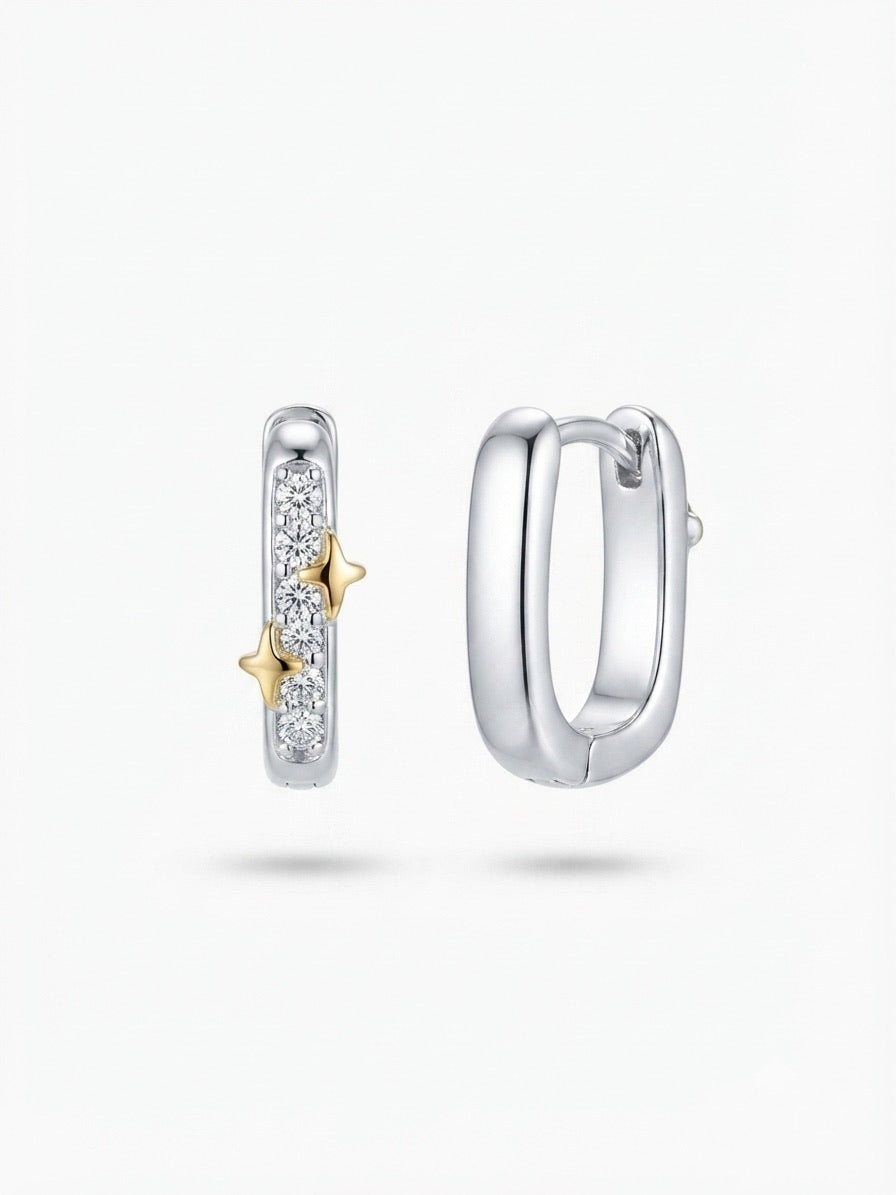 Astrid Star Hoop Earrings