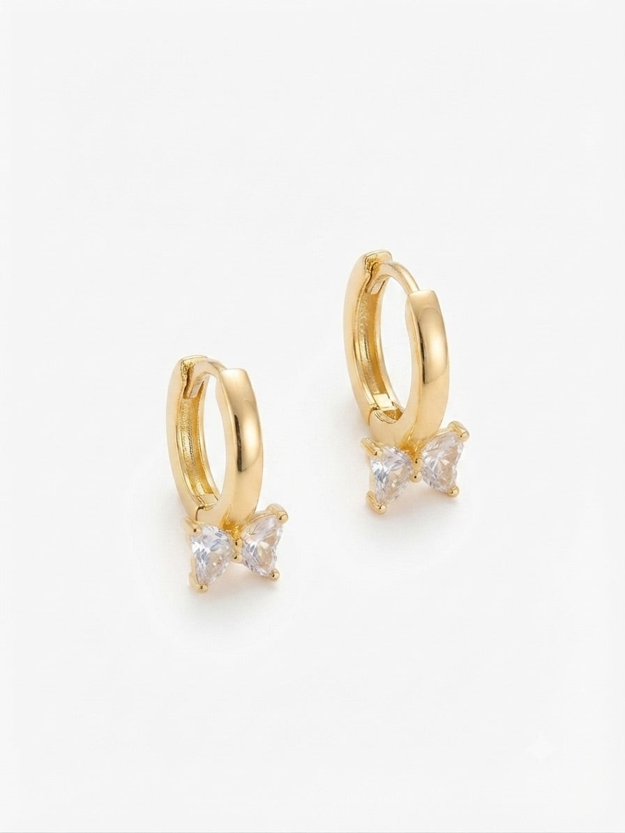 Amora Bow Hoop Earrings