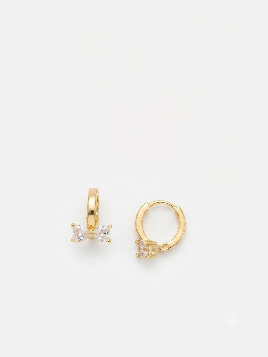 Amora Bow Hoop Earrings